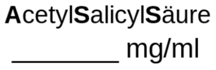Acetylsalicylsäure (ASS)